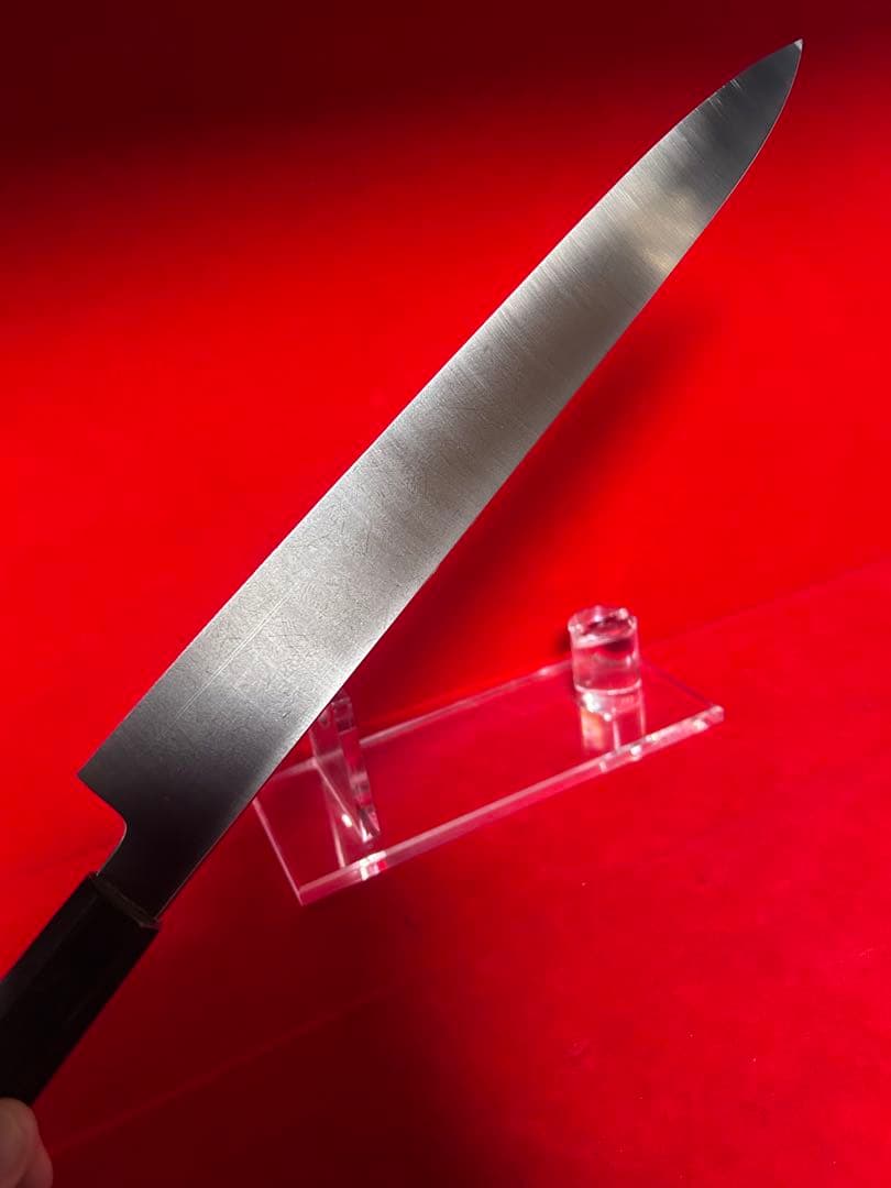 包丁　柳刃　尺　鏡面＋裏磨　切味抜群　箱付　未使用品