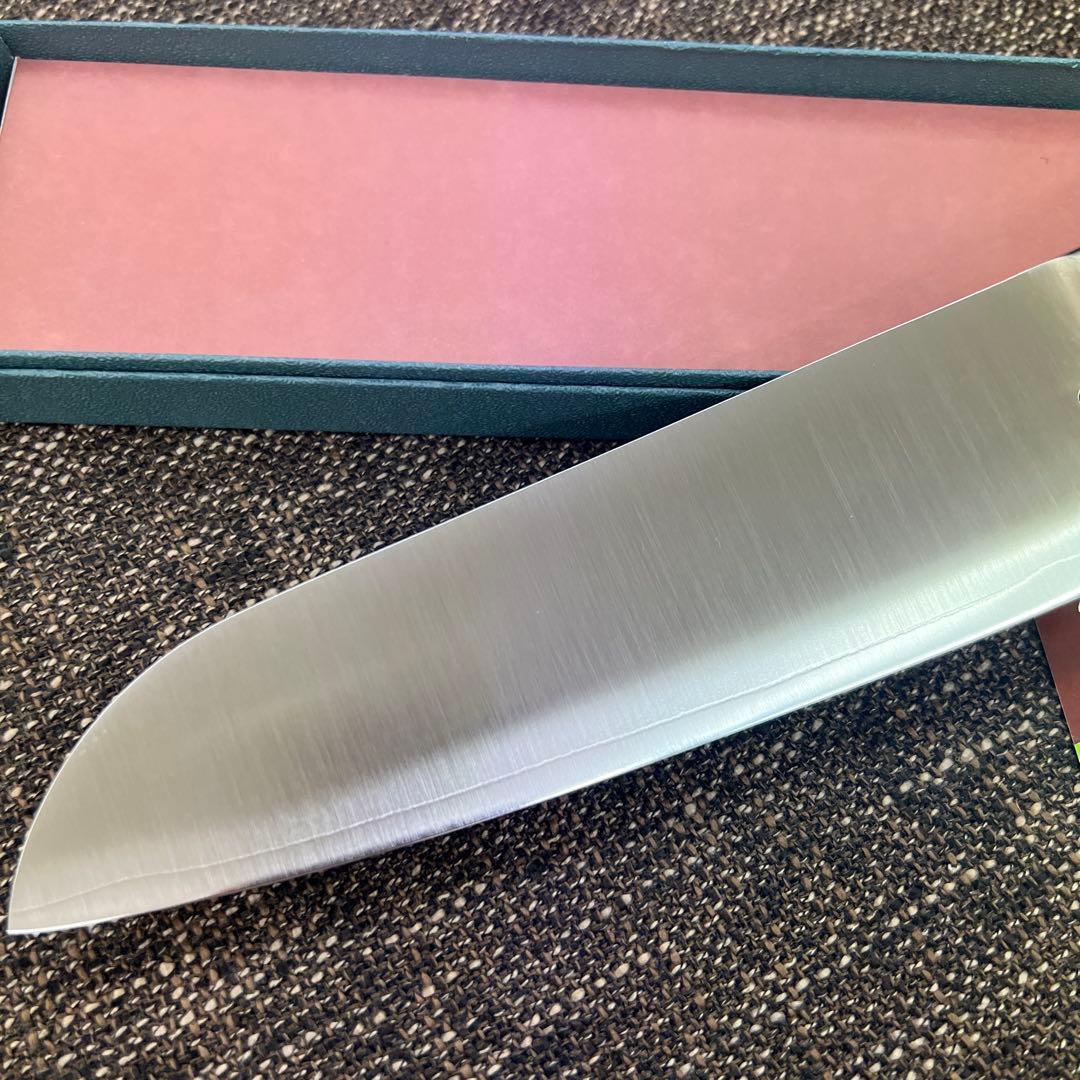 ★新品送料込★堺源吉モリブデン本割込三徳包丁180mm化粧箱入り