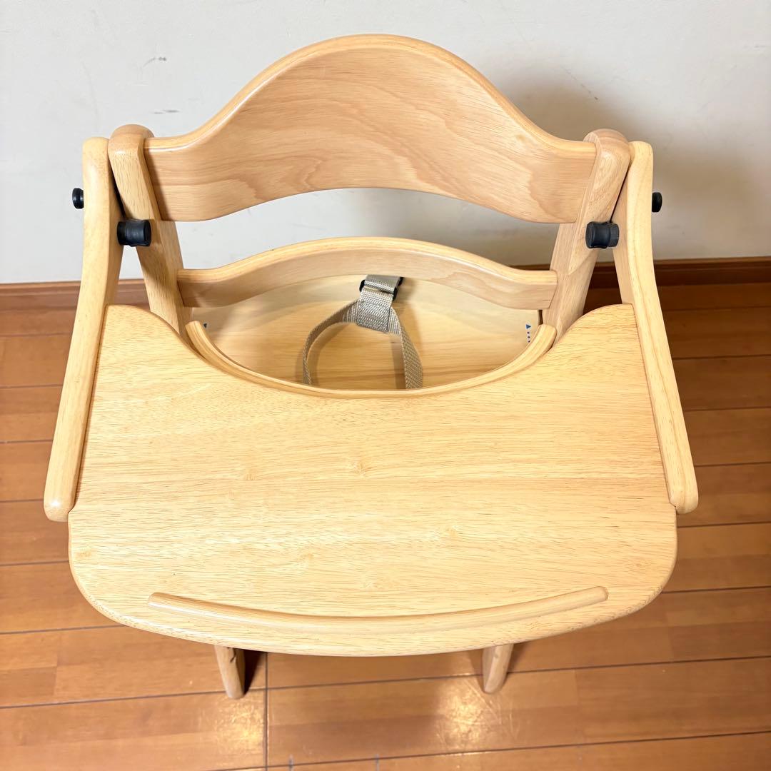 【美品・別売りベルト付属】大和屋 すくすくチェアスリムプラス テーブル•ガード付