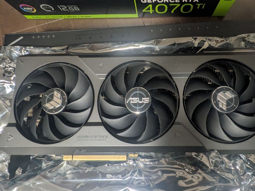 RTX4070ti ASUS TUF GAMING 中古美品