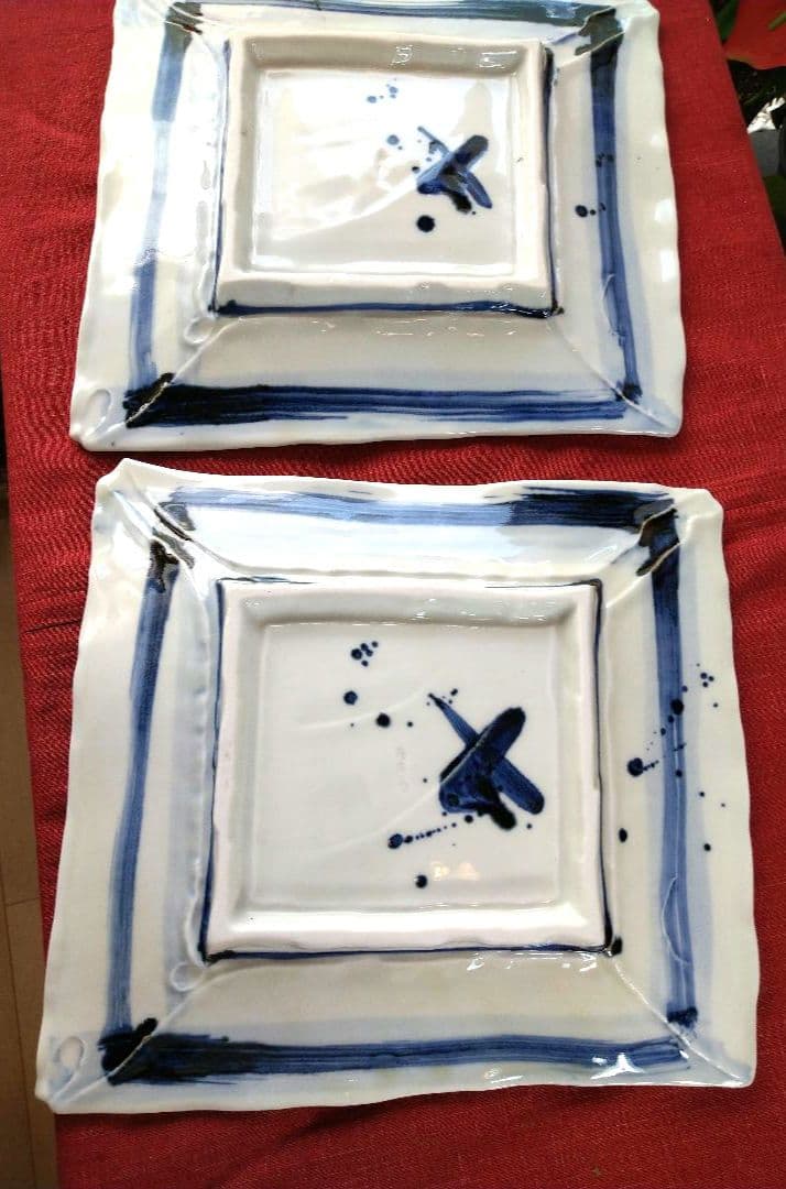 ♥希少な♥【ブロが選ぶ・高級皿・有田焼 庄右衛門作】デザイン扇型超特大皿２皿