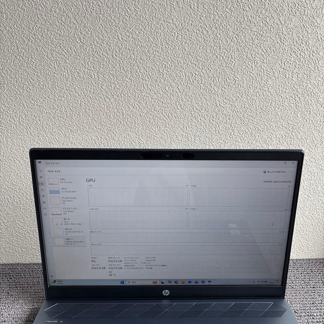 Windowsノート本体 HP Pavilion Laptop 15-cs3xxx i7-1065G7