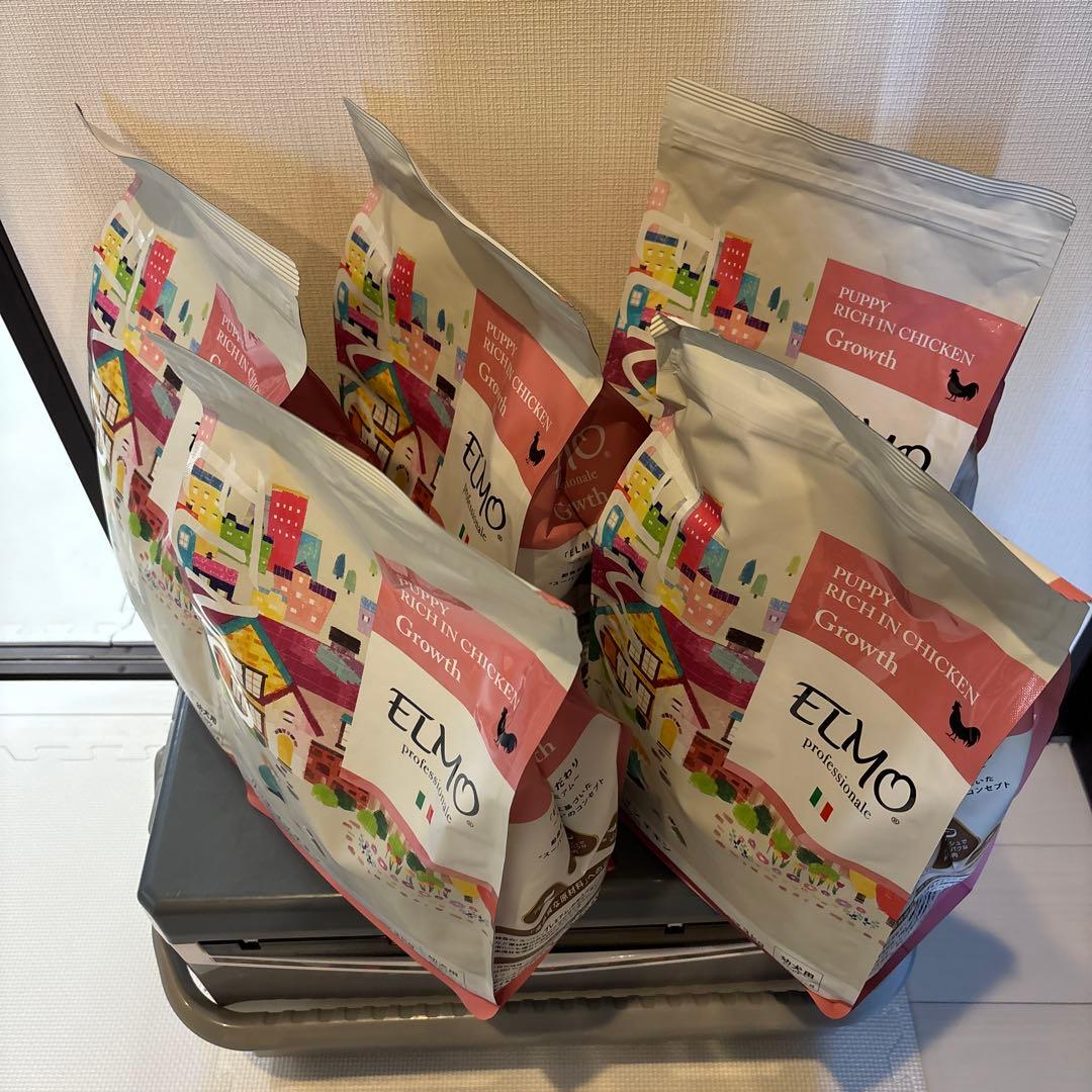 ELMO 幼犬用ドッグフード チキン 合計15kg 3kgx5袋セット