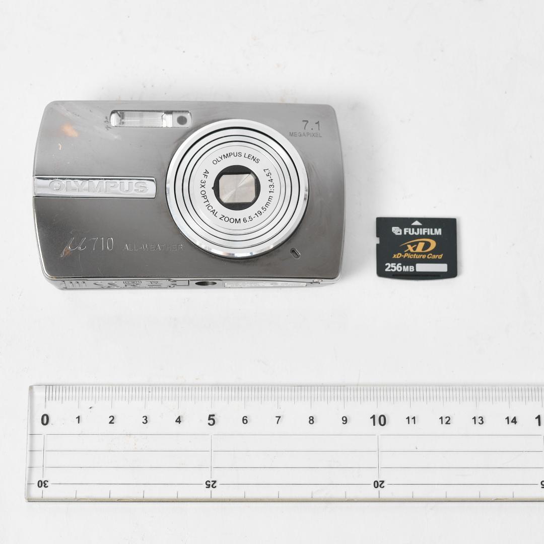 【撮影画像有】オールドデジカメ オリンパス μ710 動作確認済み
