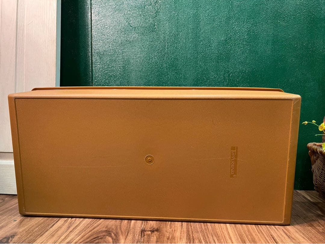 タッパーウェア スーパーケース 特大 インテリア 当時物 容器 昭和レトロ