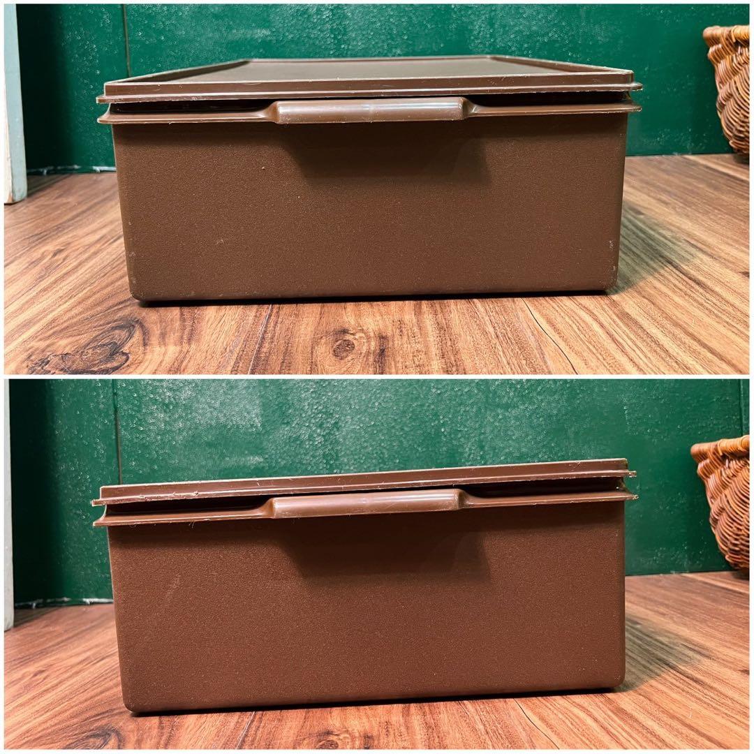 タッパーウェア スーパーケース 特大 インテリア 当時物 容器 昭和レトロ