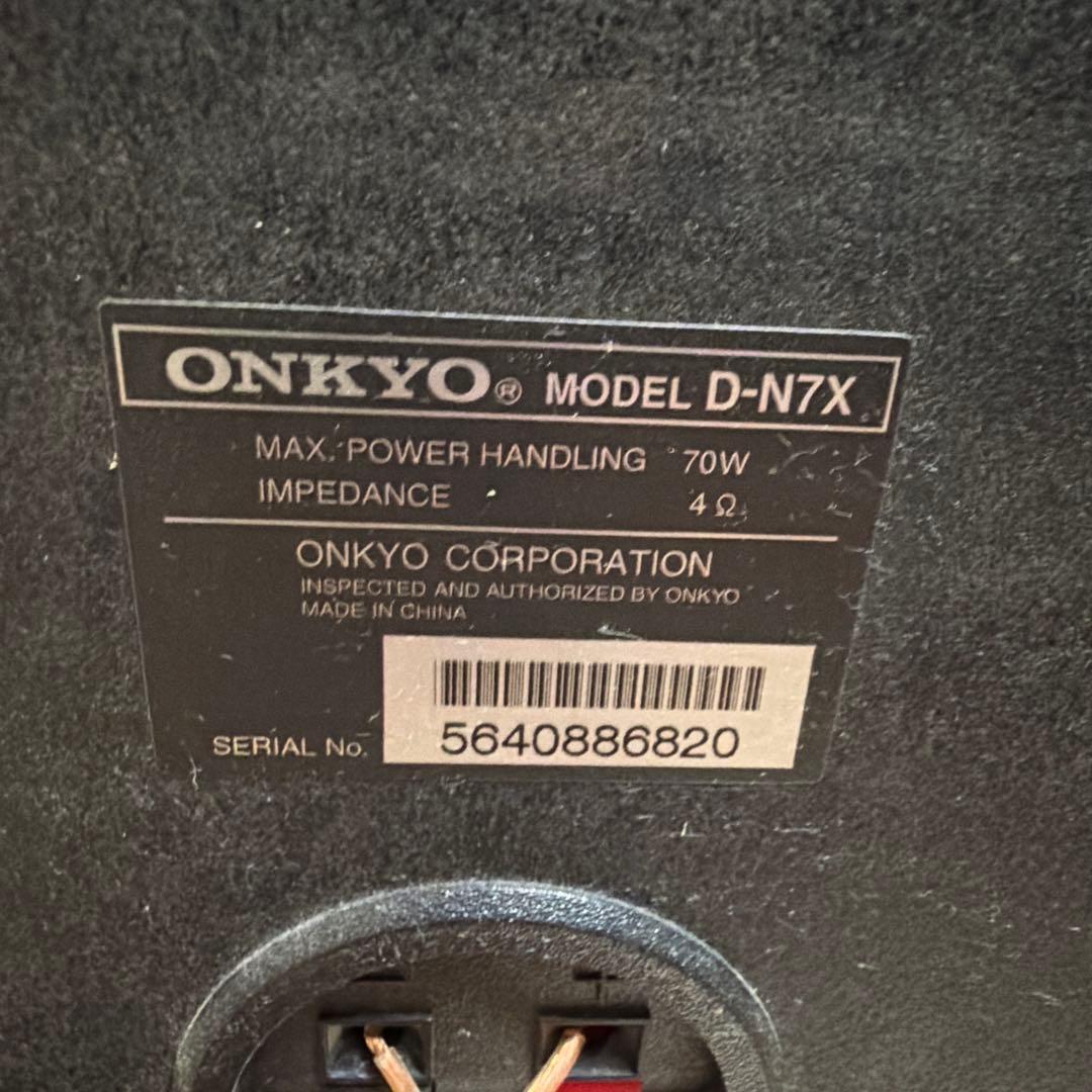 ジャンク品/ONKYO FR-N9NX ミニコンポ スピーカー/リモコン説明書付