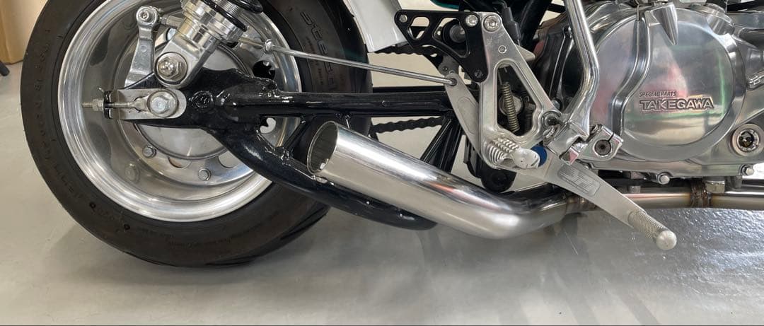 【マサ】モンキー　ワンオフ　マフラー　ショート管　車高短　ステンレス製