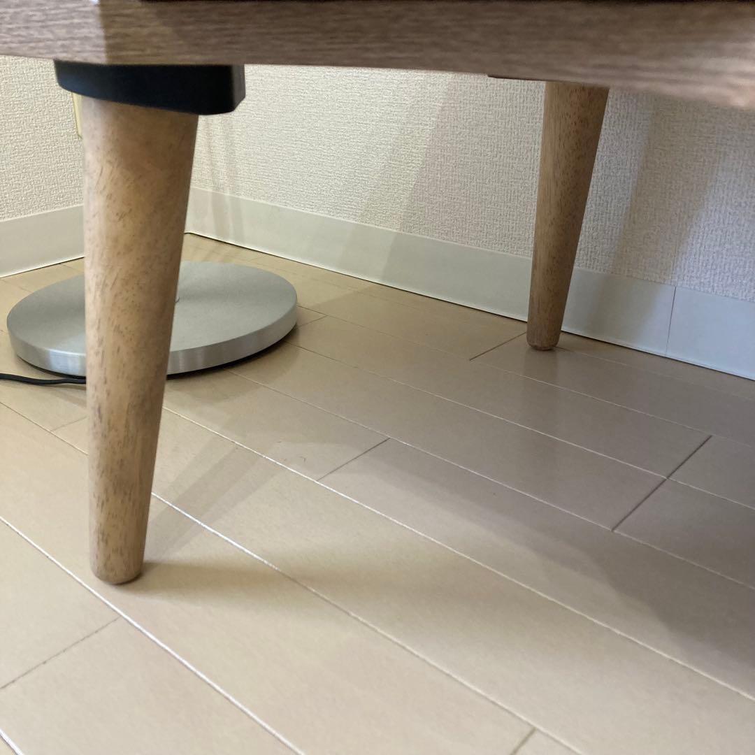 LOWYA ナチュラルウッド ローテーブル 引き出し付き