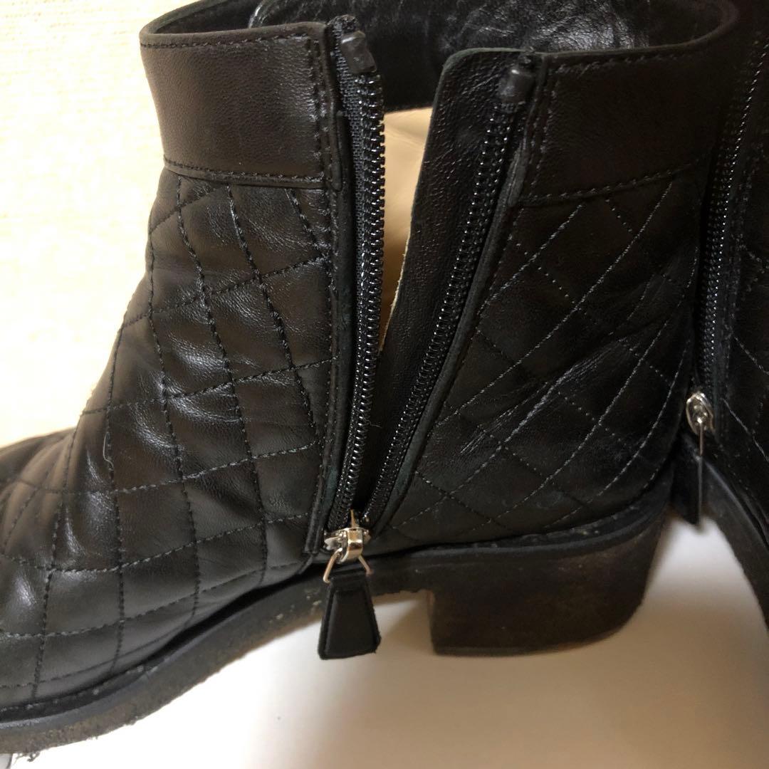お値下げ！CHANEL マトラッセ ターンロックショートブーツ