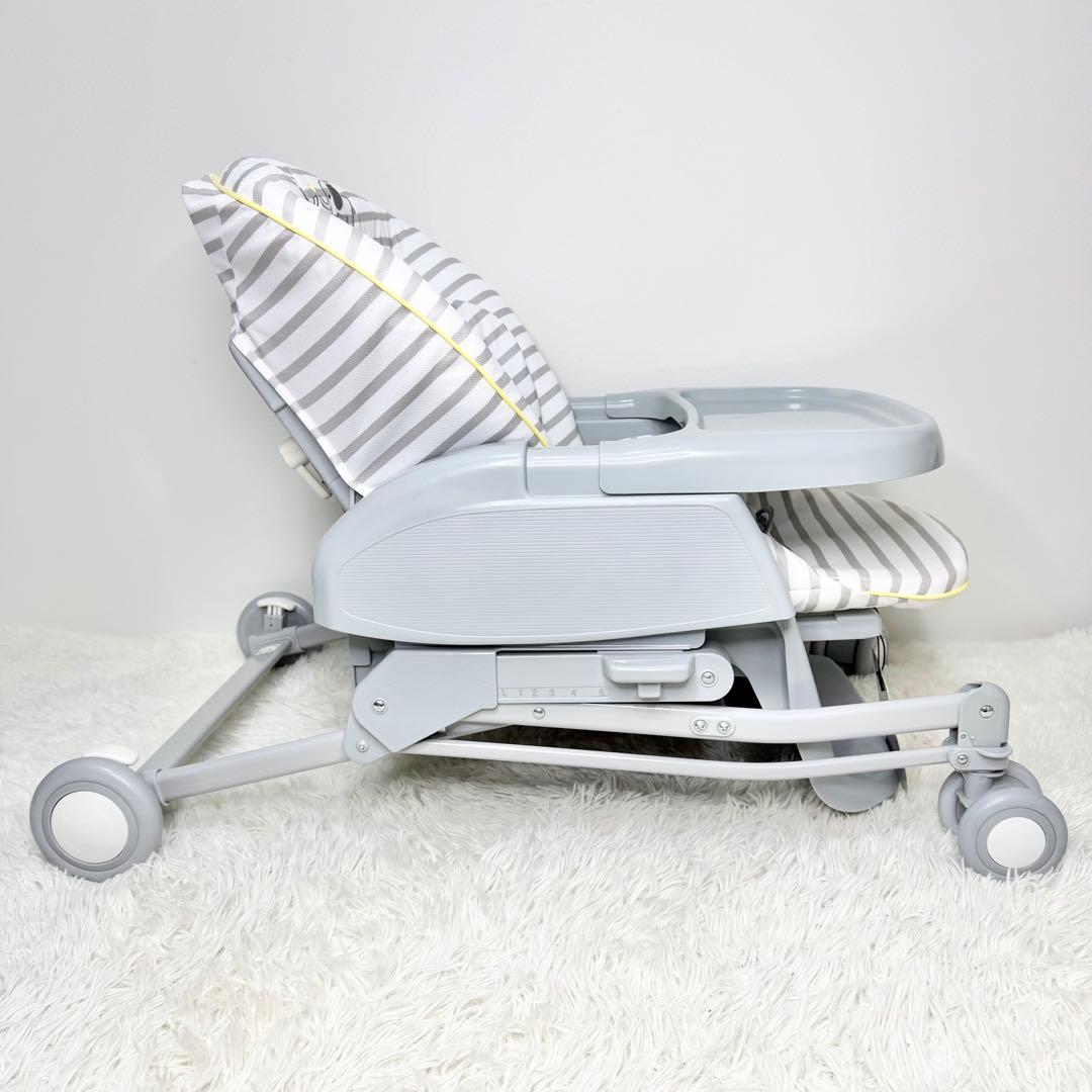 美品 Aprica ユラリズム ハイローチェア エレファントラブ 手動