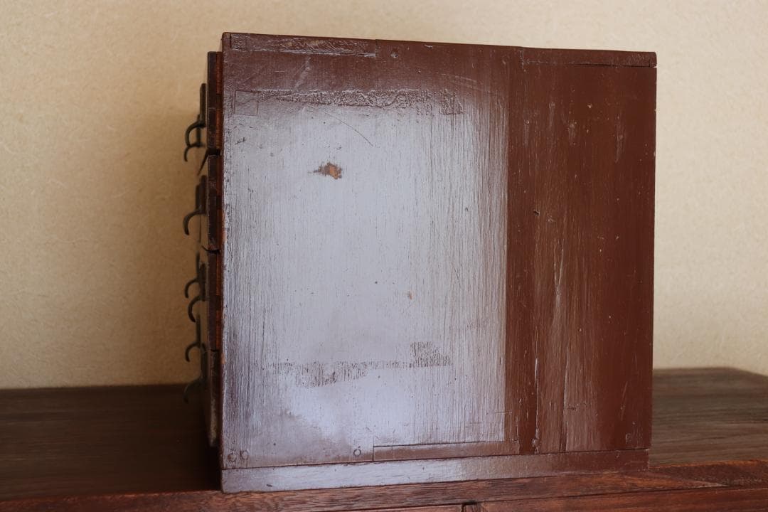 レトロ　木製　小引出し　文具整理　お子様の玩具整理