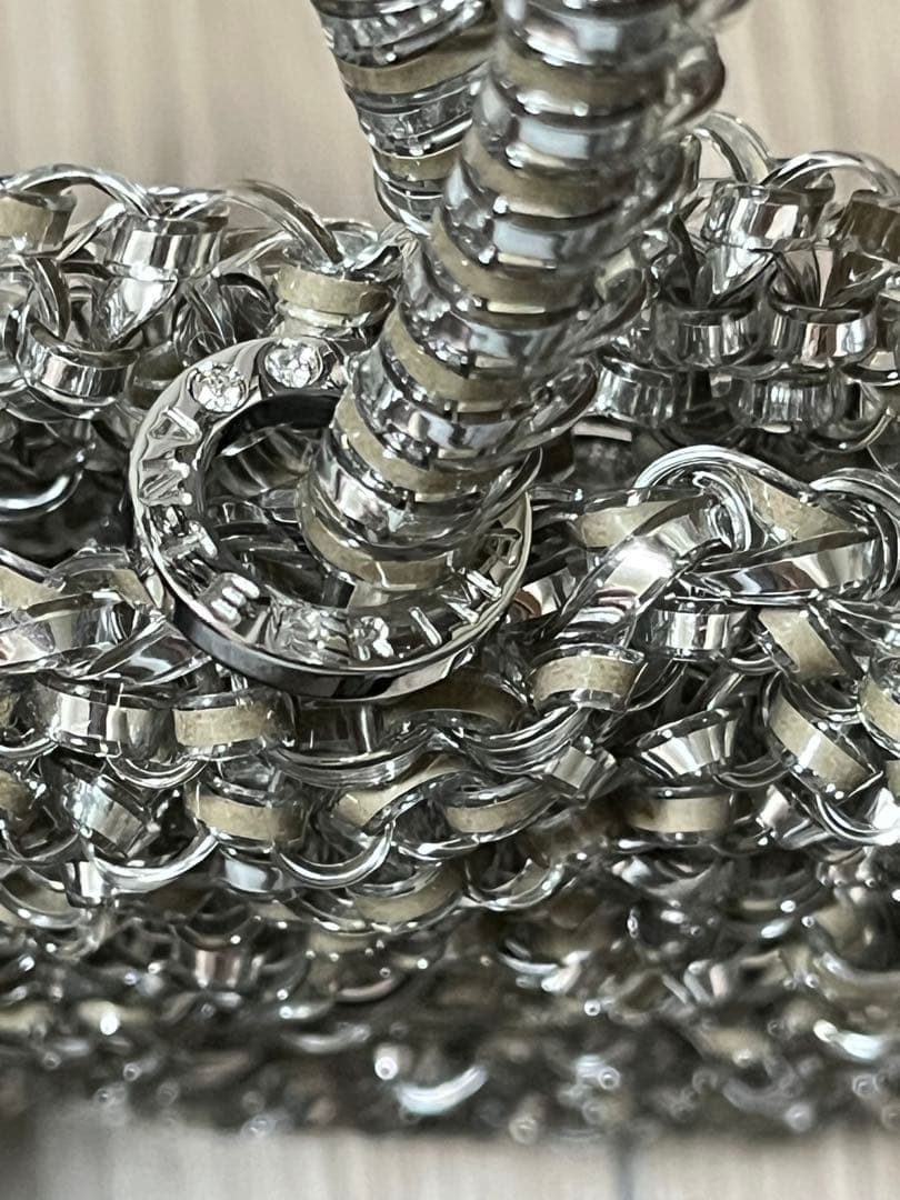 アンテプリマ　ワイヤーバッグ　スタンダードミニアトゥーラ　カーキシルバー