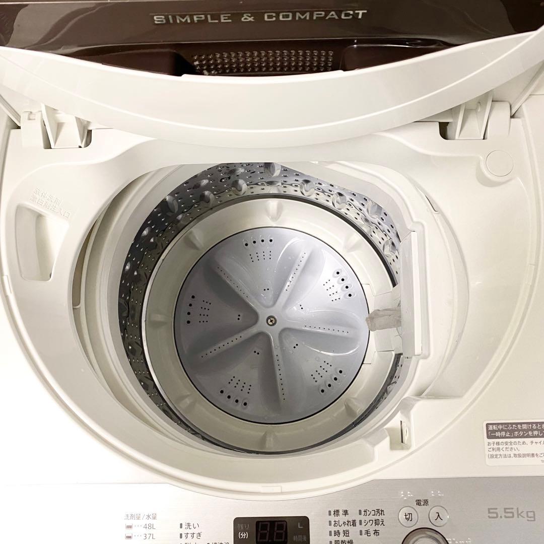 人気のSHARP！一人暮らしにちょうどいい♪全自動洗濯機5.5kg