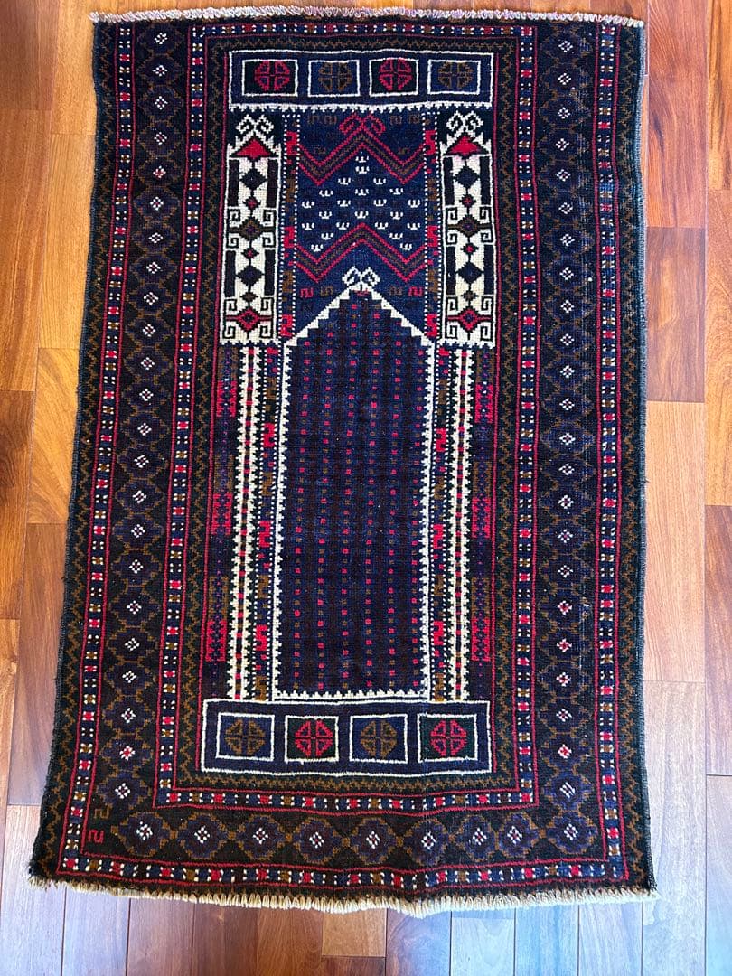 ヴィンデージ　ラグ　129×87cm