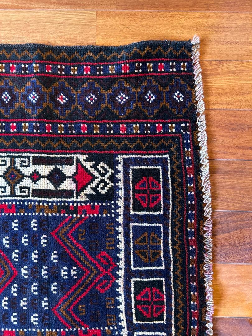 ヴィンデージ　ラグ　129×87cm