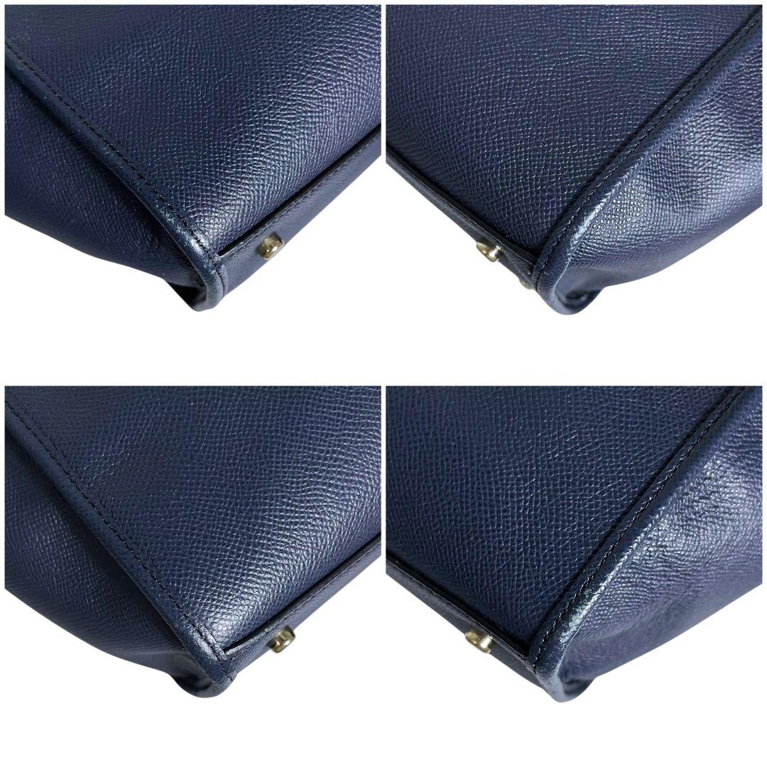 バッグ Coach 2way Shoulder Bag Leather Navy y2k