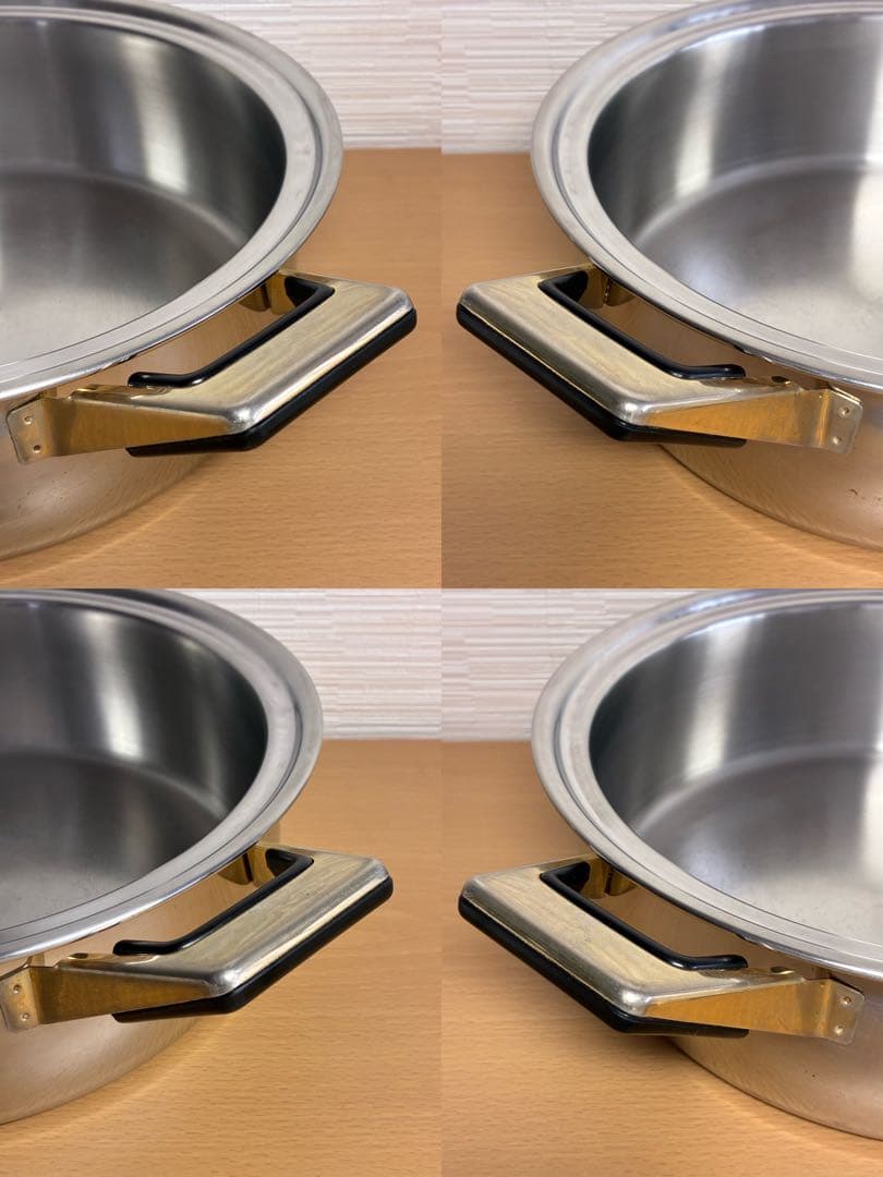 タッパーウェア Rainbow Cooker ステンレス製 中型両手鍋 26㎝