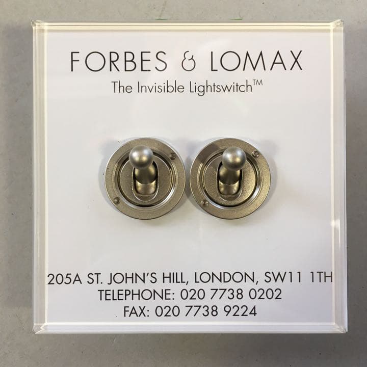 FORBES&LOMAX 2スイッチ付 イギリス製