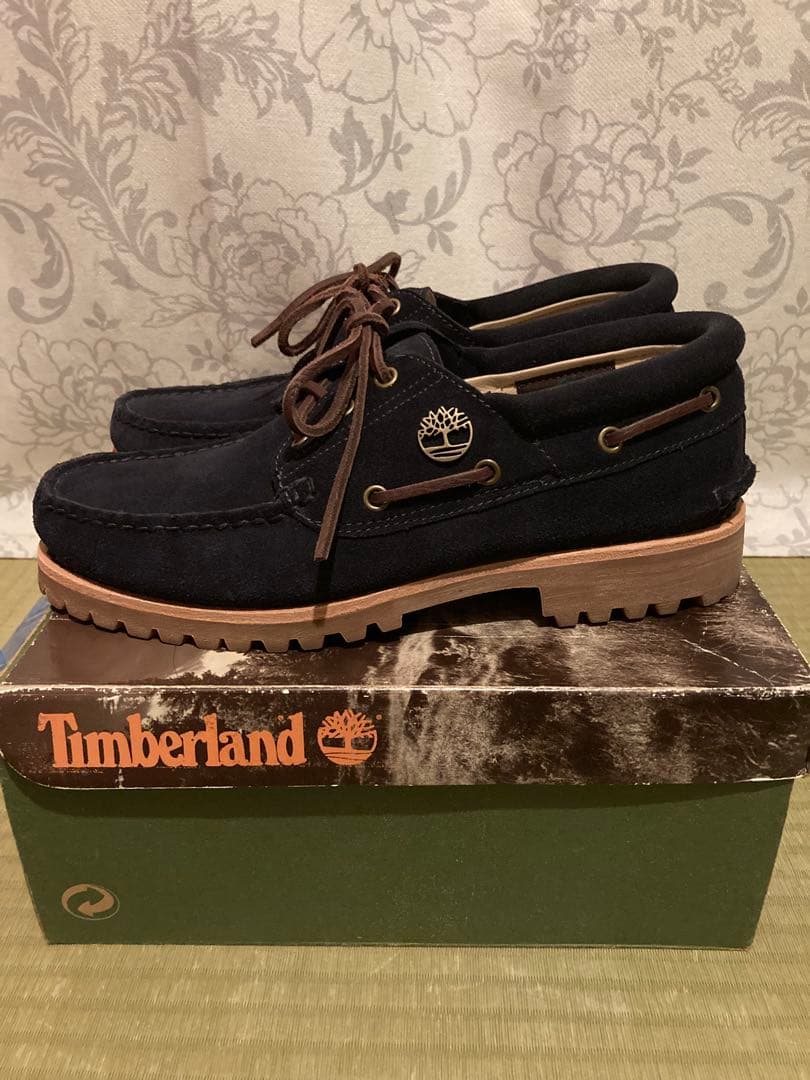 美品ティンバーランド　スリーアイクラシックラグデッキシューズモカシン3eye