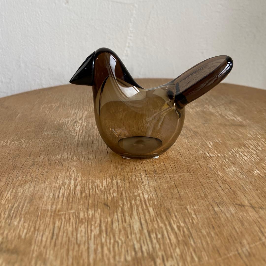 表参道限定　イッタラ　シエッポ　リネン　ブラック　ガラスバード　　scope