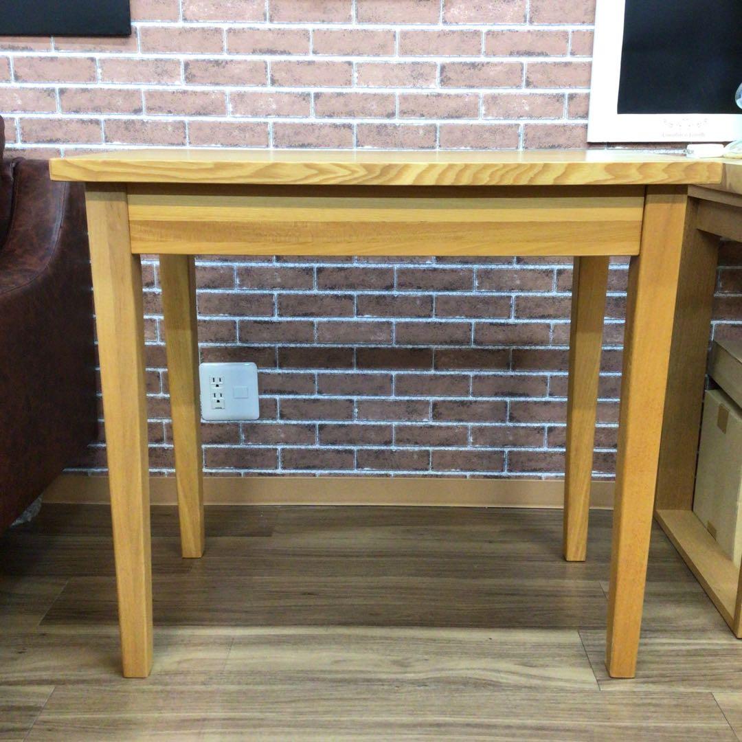 MUJI 無印良品 デスク タモ材 幅80 ナチュラル USED 展示品 引取可