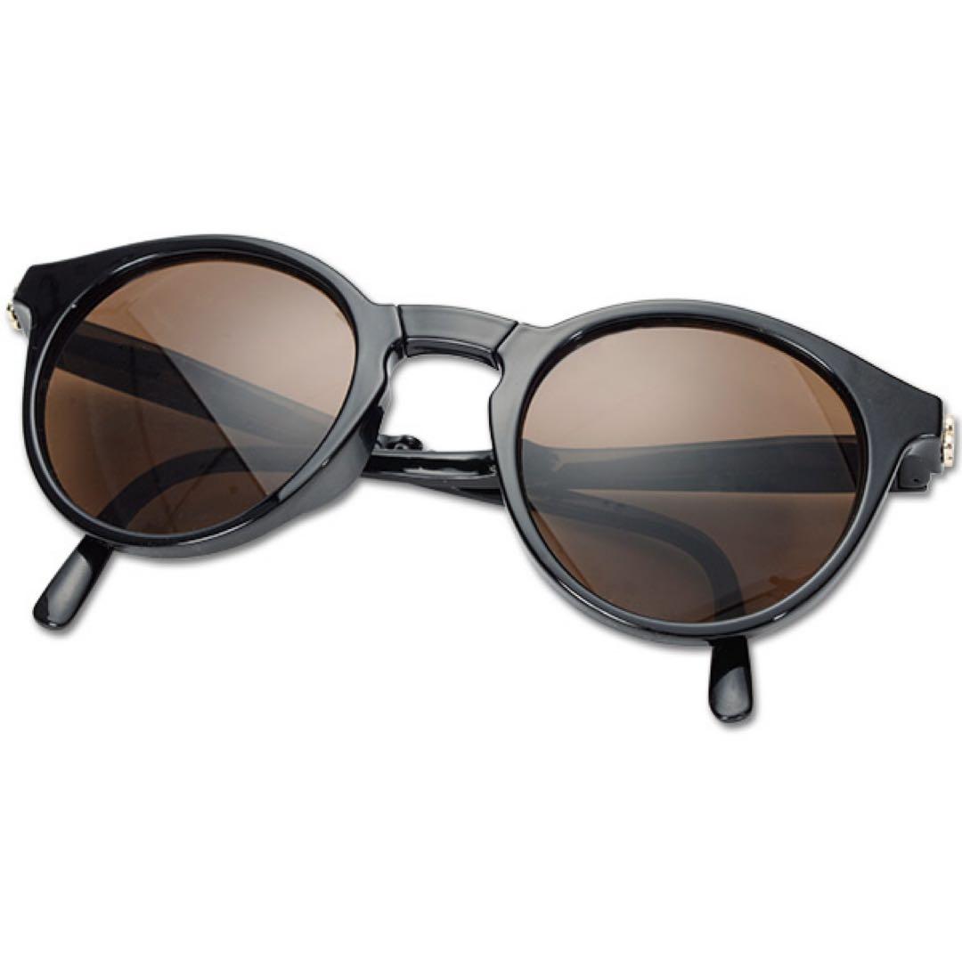 マリークワント サングラス コンパクトサングラス 完売品 折り畳み ブラック