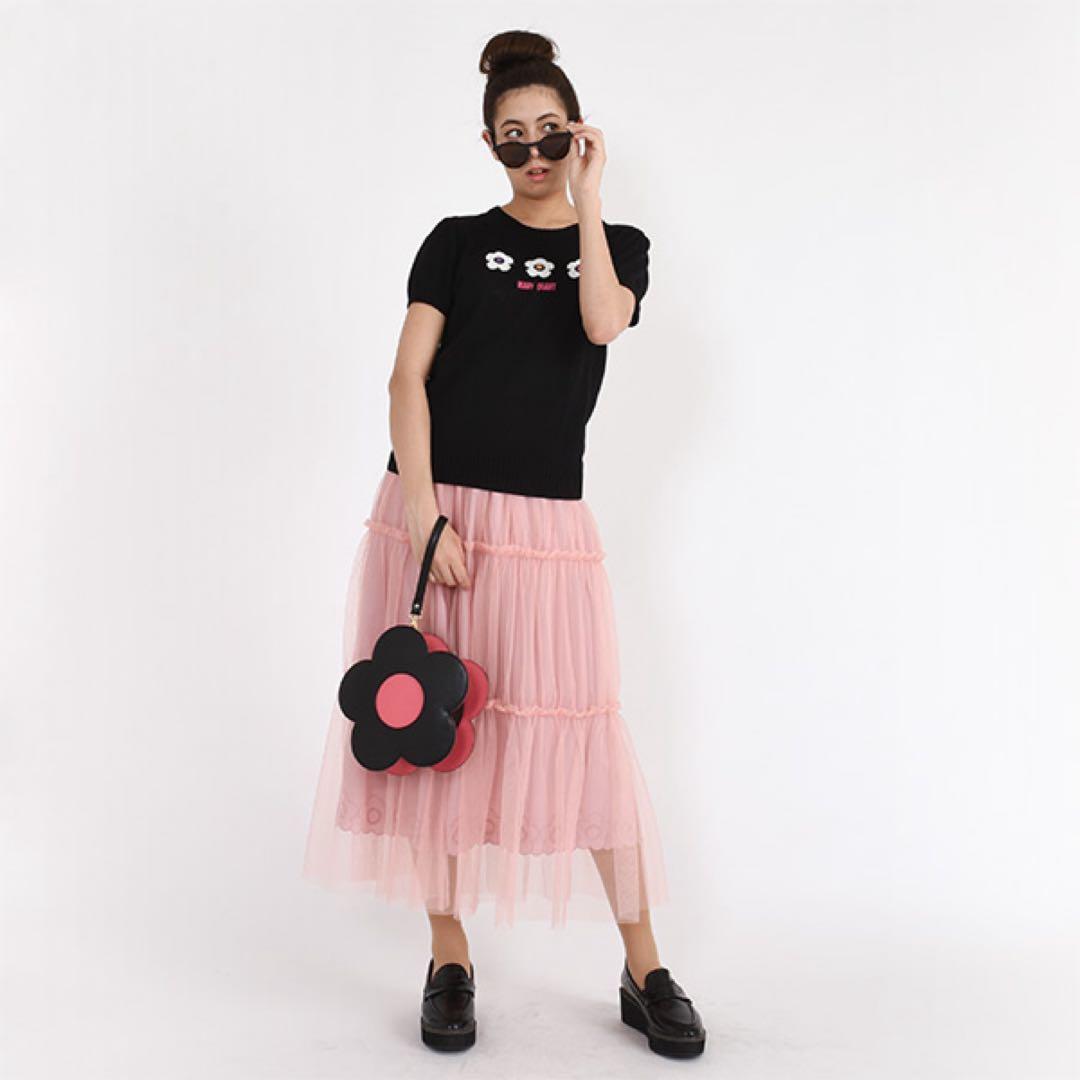 マリークワント サングラス コンパクトサングラス 完売品 折り畳み ブラック