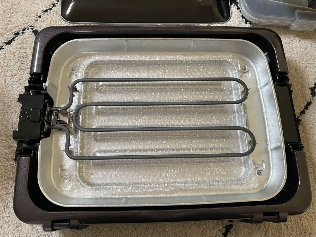 黒 tiger ホットプレート 取扱説明書付き たこ焼き器付き