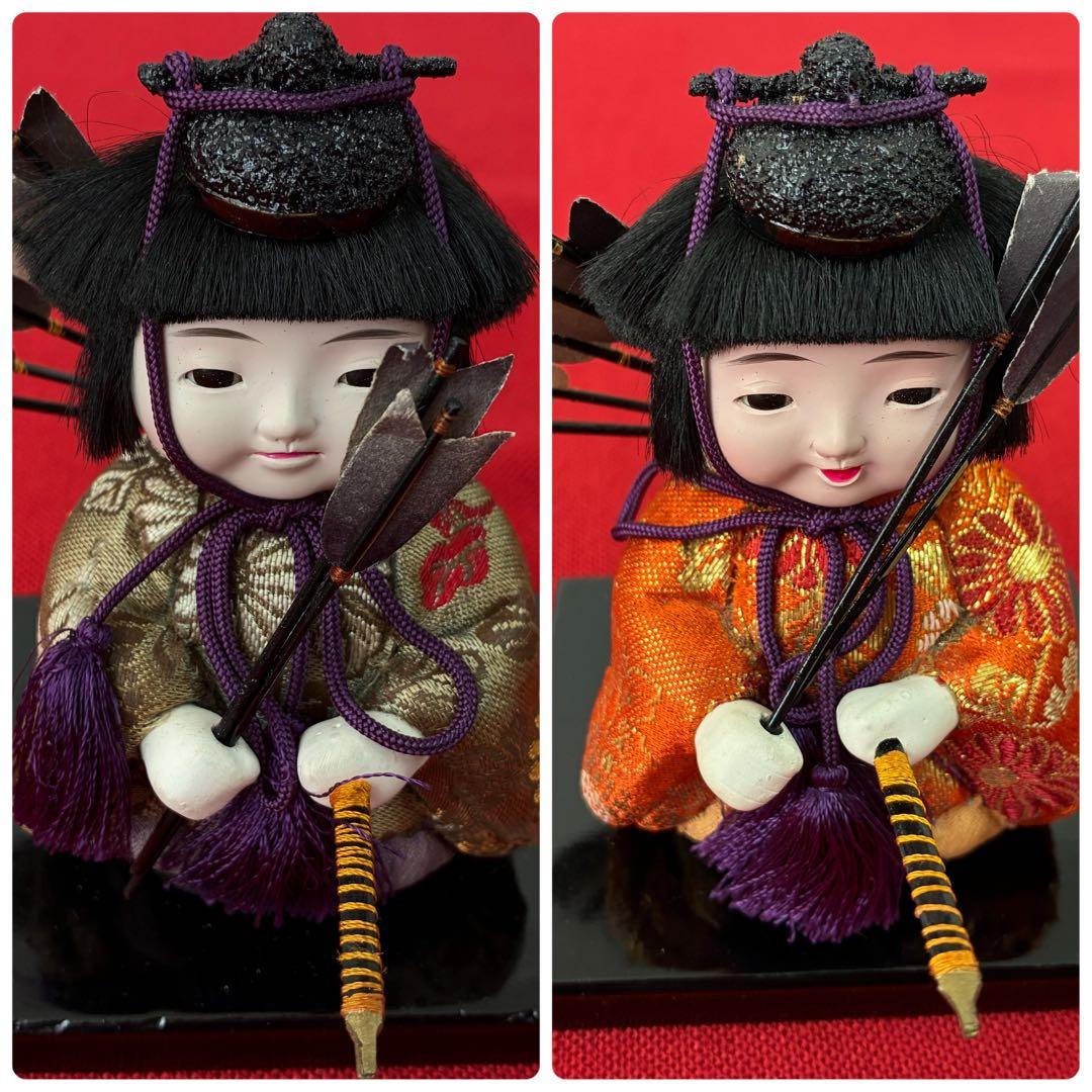 美形！顔良し！昭和初期 木目込みお雛様 15人 コンパクト アンティーク雛人形