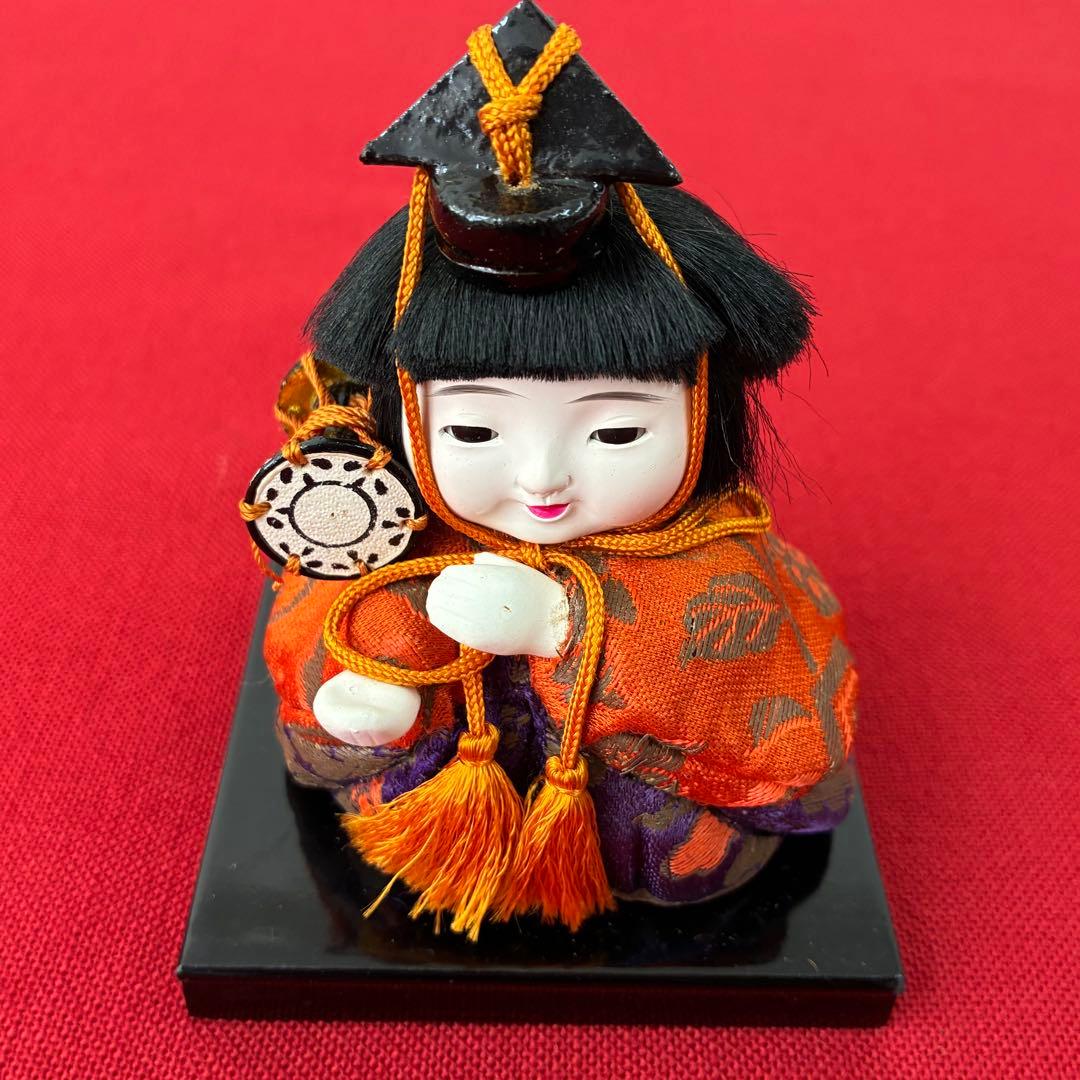 美形！顔良し！昭和初期 木目込みお雛様 15人 コンパクト アンティーク雛人形