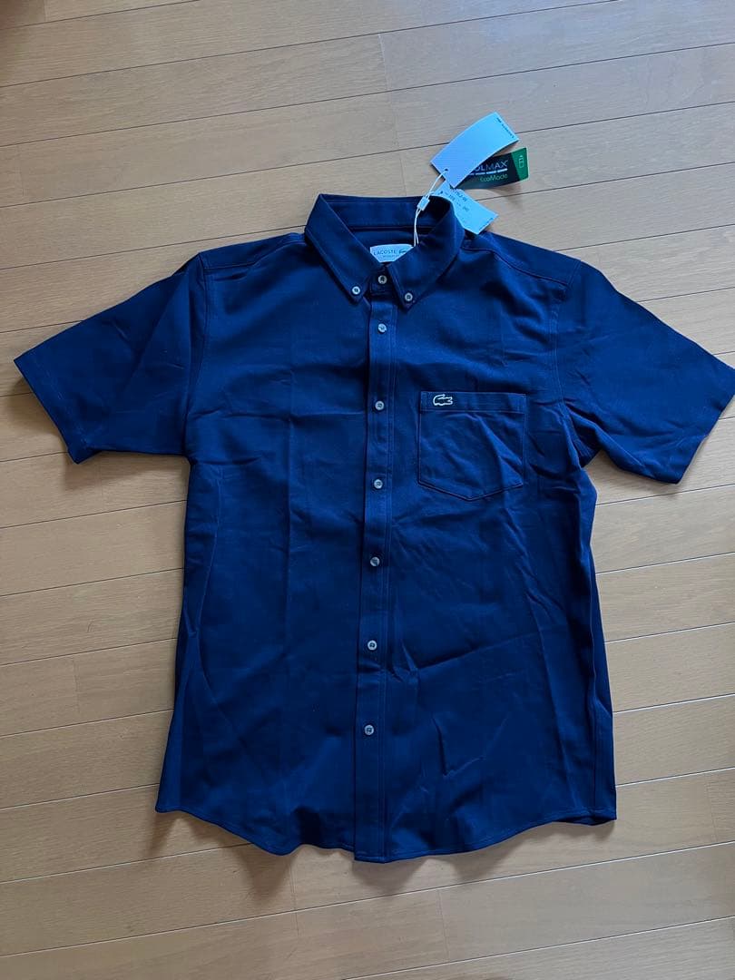 LACOSTE クールマックスブレンド鹿の子地半袖シャツ