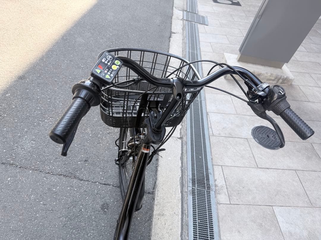 大阪府　ヤマハ　子供乗せ　電動アシスト自転車 チャイルドシート付き ブラック