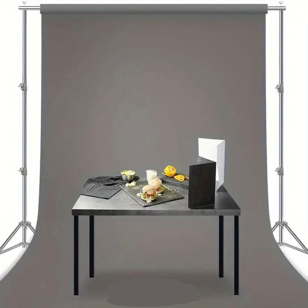 スタジオ背景 スクリーン 無地グレー 写真 ビデオ パーティーカーテン