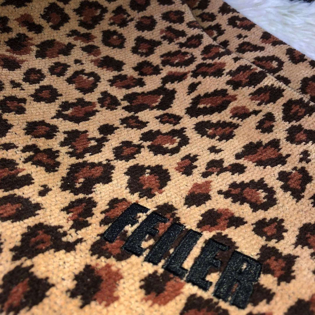 美品 フェイラー ショルダーバッグ レオパード シュニール織 ロゴ