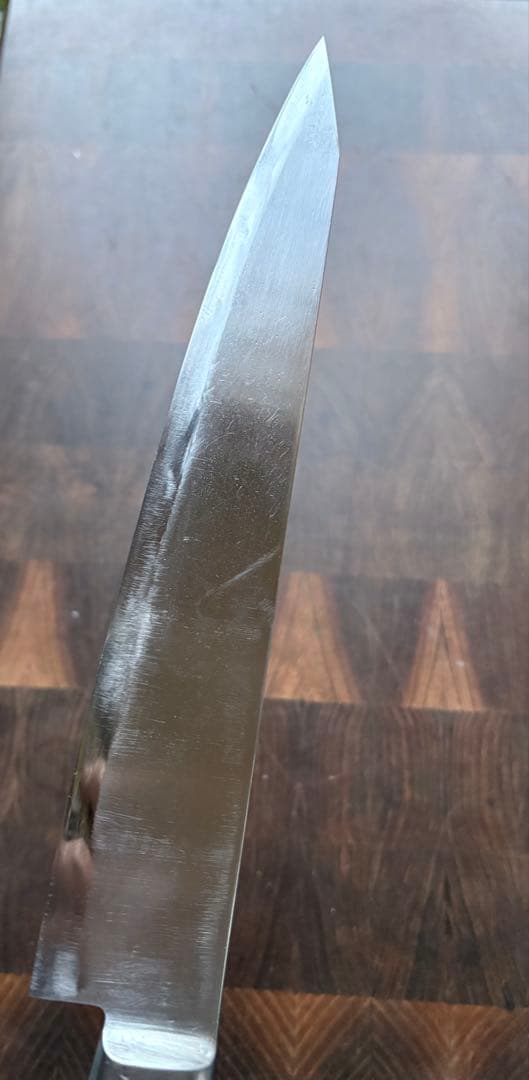 堺孝行　切付　牛刀　240mm 8寸　包丁　洋包丁　炭素鋼　研ぎ済み