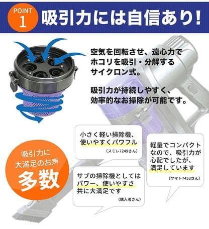 新品！2in1サイクロン掃除機 スティックタイプ　コード式