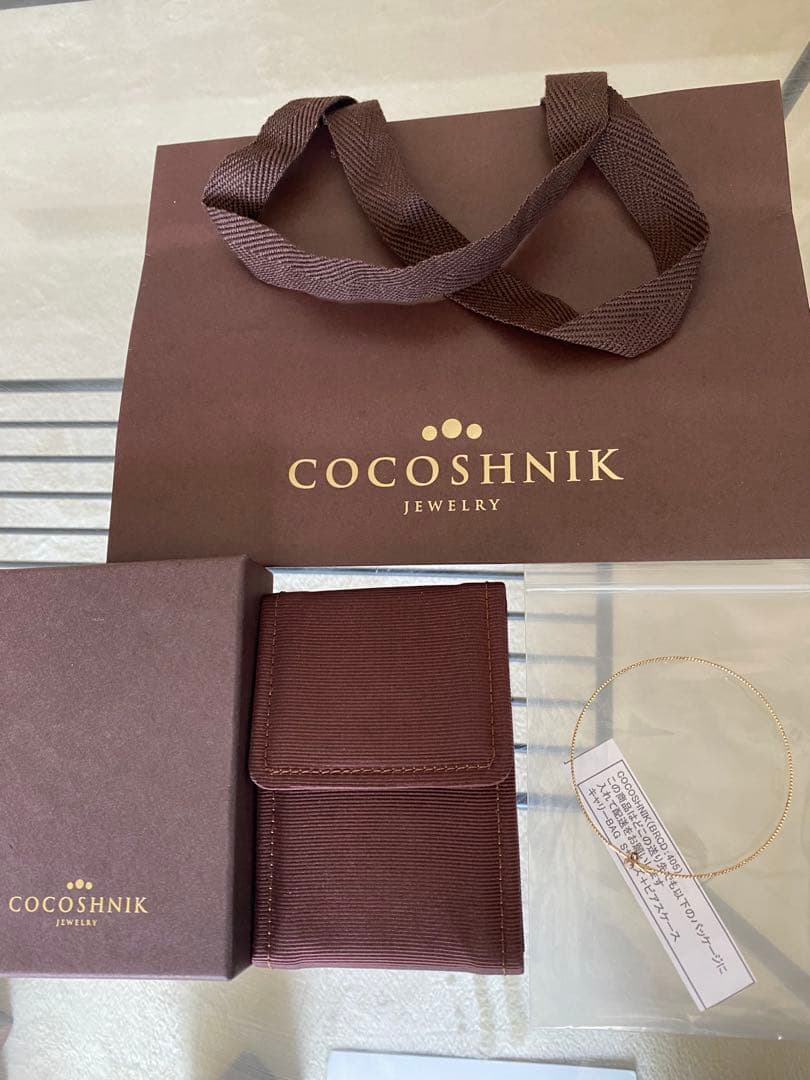 COCOSHNIKピアスK10カット丸線フープピアス大 片耳のみココシュニック