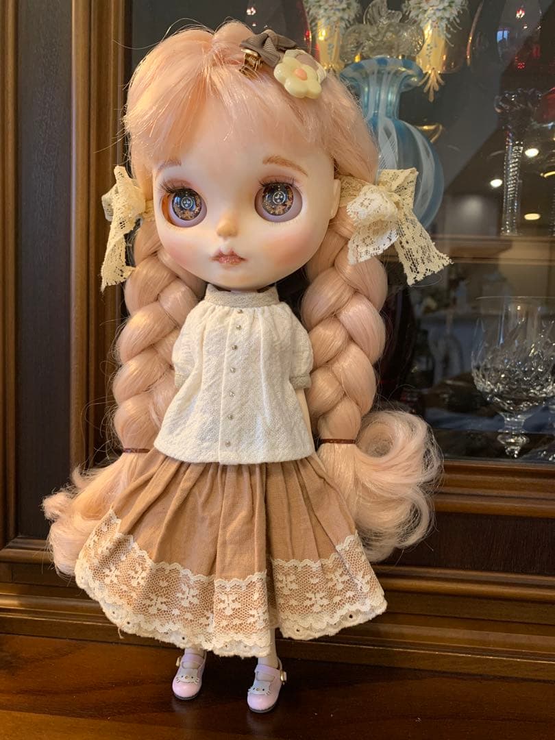 カスタム アイシードール アウトフィット 小物付き❤ピンクの可愛い子❤