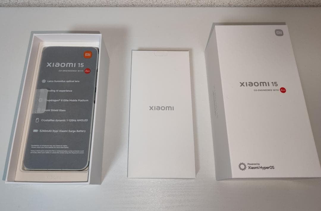 国内版【日本国内正規品】 Xiaomi 15 ホワイト Leicaレンズ搭載