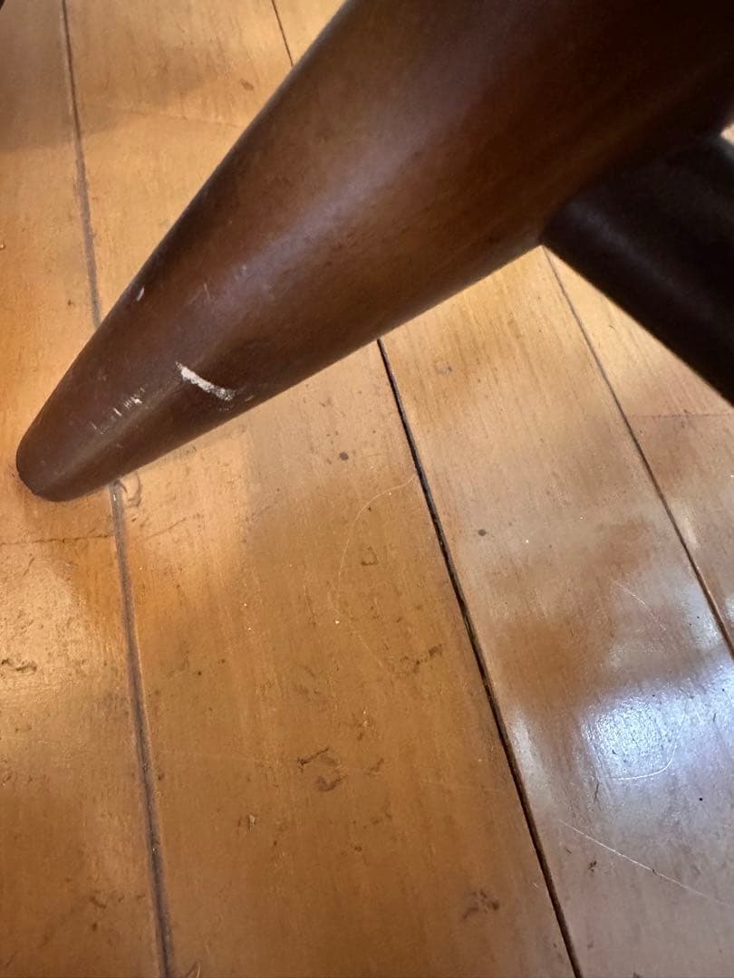 木製スピンドルバックチェア ダークブラウン