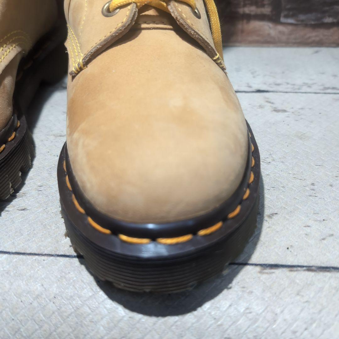 ベージュ スエード ハイカット ワークブーツ