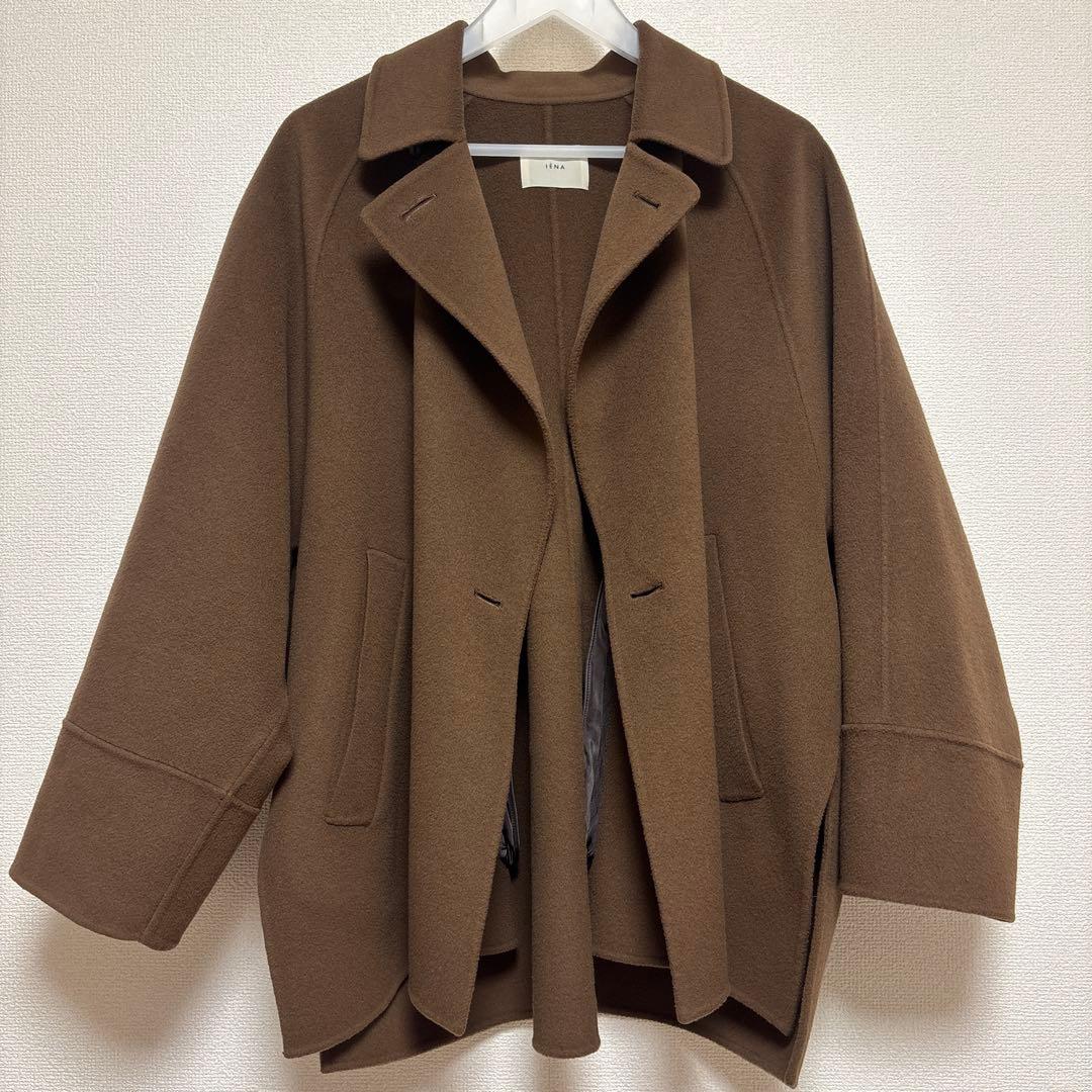 IENA スーパー160ダブルフェイス ショートコート　ブラウン　38