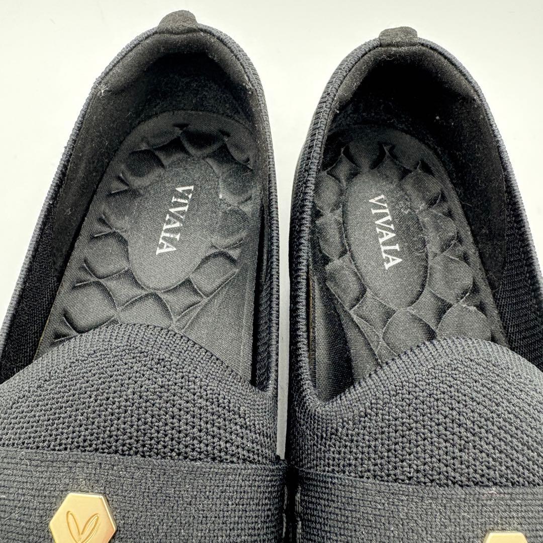 美品！ヴィバイア　アーモンドトゥ ペニーローファー　Eloise 24cm