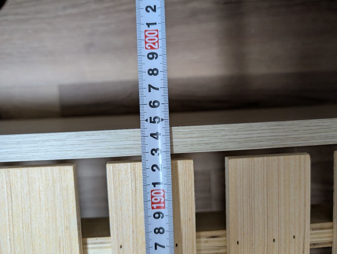 シングルスラットベッドフレーム 約20cm