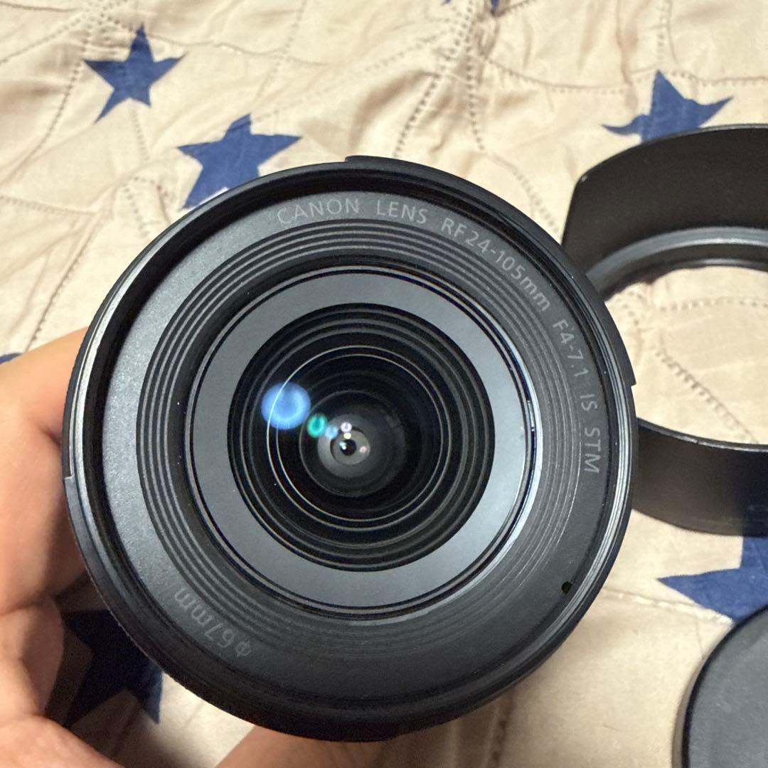 CanonRF24-105mm IS STMズームレンズ純正フード付き