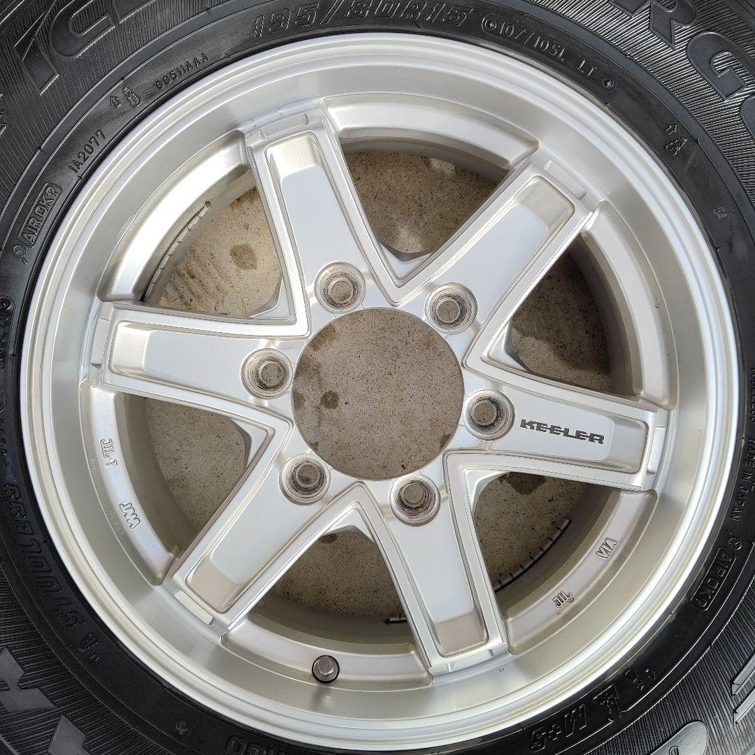ハイエース KEELER 15インチ スタッドレスタイヤホイール4本セット