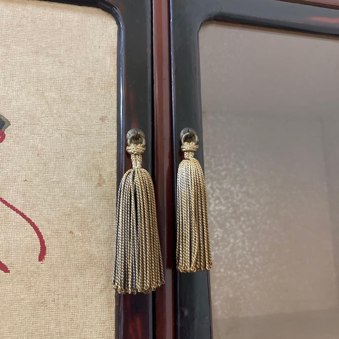 大正〜昭和初期　時代箪笥　小箪笥　アンティーク〈検 漆塗り　蒔絵　茶箪笥　飾り棚
