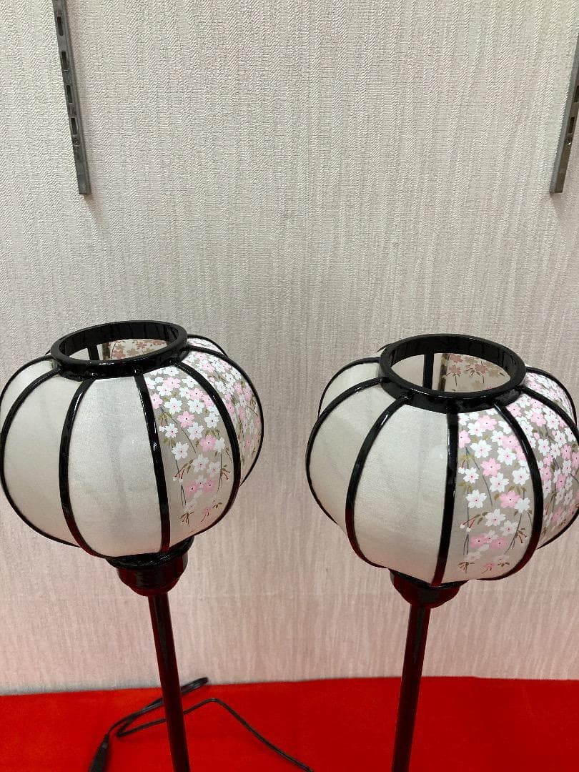 BO9 木製　高級雪洞　高さ66㎝位　雛道具　雪洞　親王飾り　雛灯り