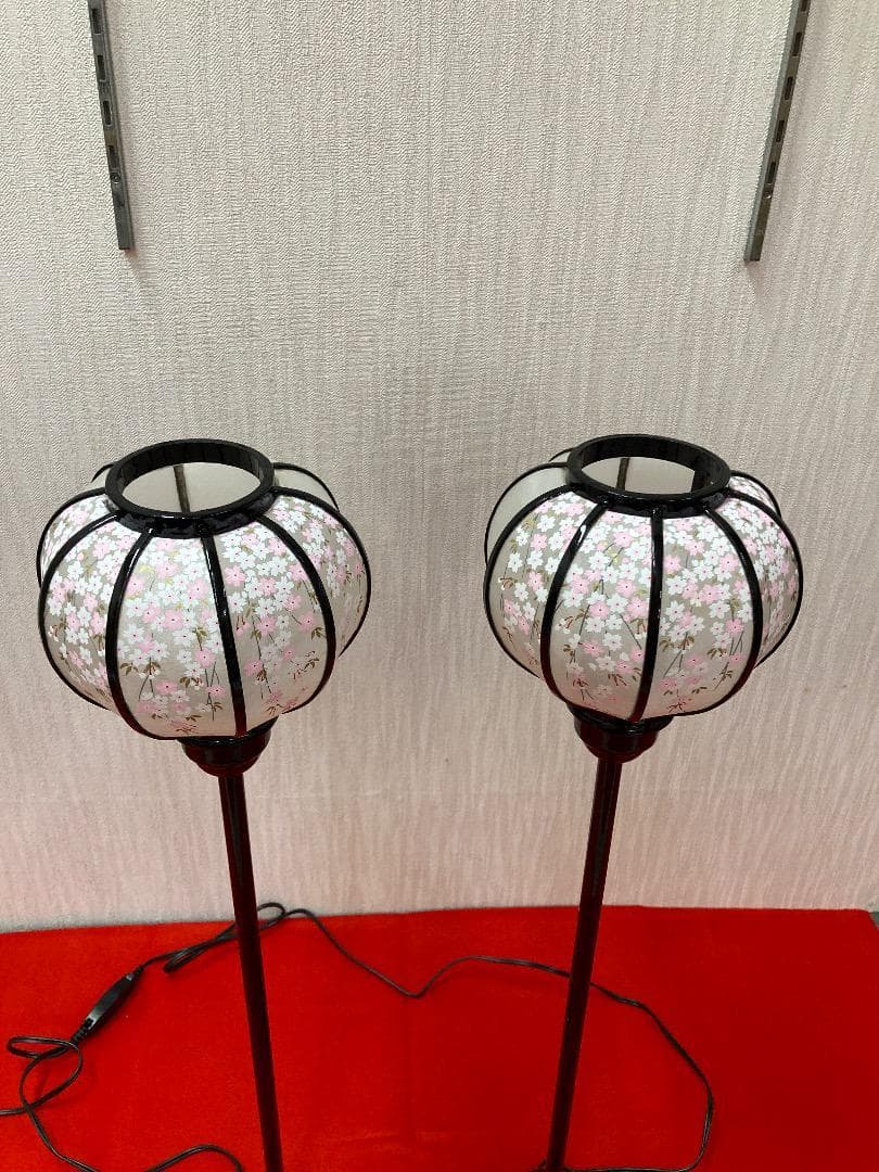 BO9 木製　高級雪洞　高さ66㎝位　雛道具　雪洞　親王飾り　雛灯り